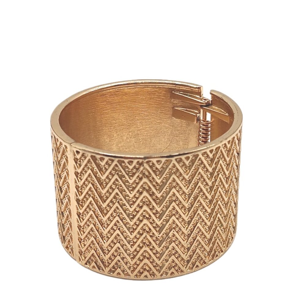 Vintage Gold Chevron Bracelet